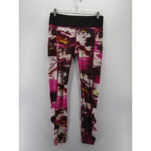 Lululemon Leggings 8 Pull On Pants Compression Gym Logo Yoga Colorful